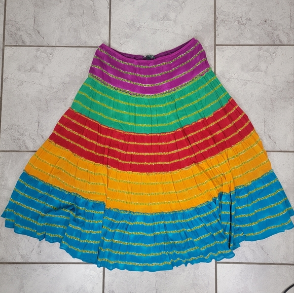 Lauren Ralph Lauren Dresses & Skirts - Lauren Ralph Lauren Hippie Festival Boho Tie Dye Skirt Size XL/2XL